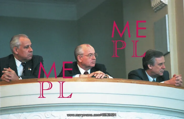 : Anatoly Lukyanov, Mikhail Gorbachev and Nikolai : Anatoly Lukyanov, Mikhail Gorbachev and Nikolai
