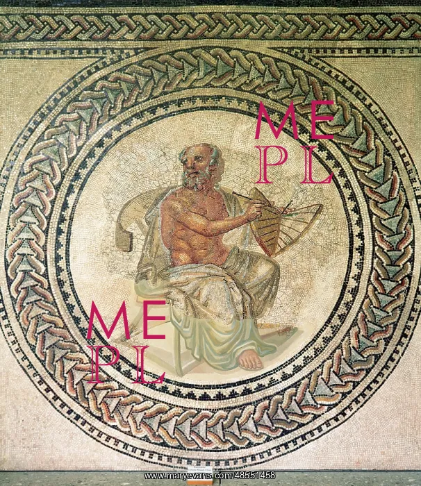 : Anaximander (610 ' 546 BC) with a sundial. Roman mosaic. 3rd : Anaximander (610 ' 546 BC) with a sundial. Roman mosaic. 3rd
