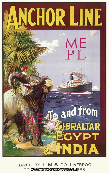 : Anchor Line Poster : Anchor Line Poster