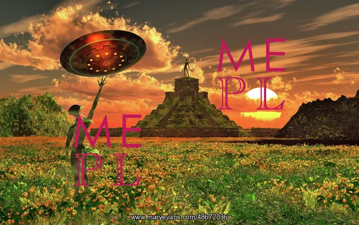 : Ancient aliens revisiting a Mayan temple they : Ancient aliens revisiting a Mayan temple they