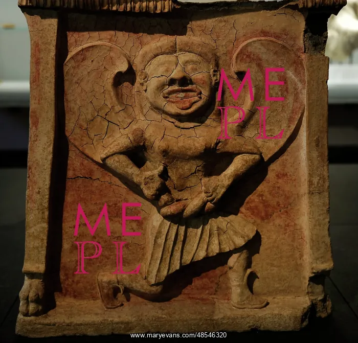 : Ancient Art. Mediterranean area. Altar. Relief depicting Med : Ancient Art. Mediterranean area. Altar. Relief depicting Med