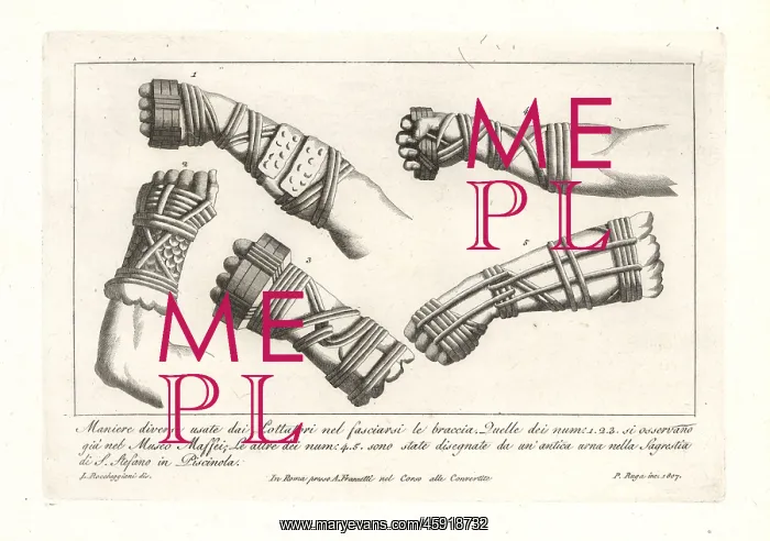 : Ancient boxing gloves or caestus : Ancient boxing gloves or caestus