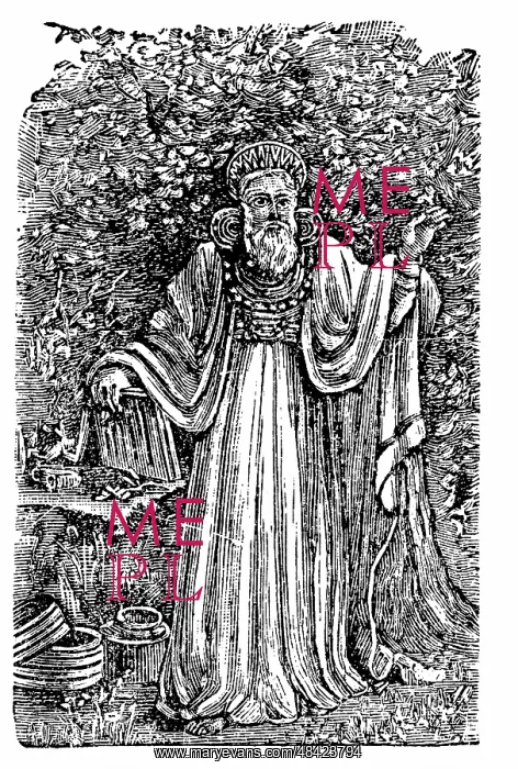 : Ancient British Arch-Druid wearing the Breastplate : Ancient British Arch-Druid wearing the Breastplate