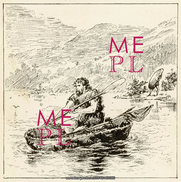: An Ancient Briton in a coracle : An Ancient Briton in a coracle
