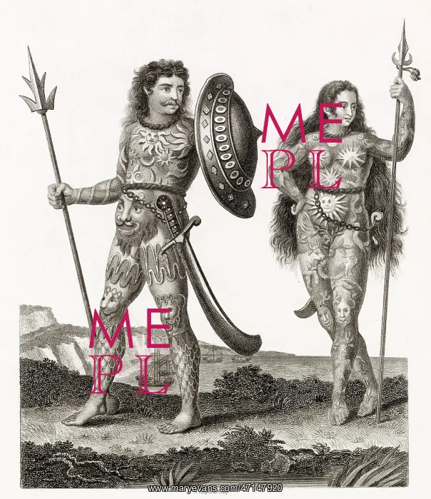  : Ancient Britons dressed in woad