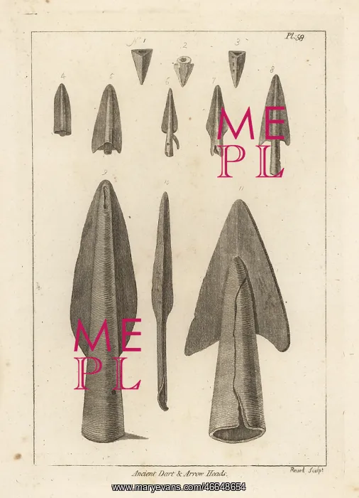 : Ancient dart and arrow heads : Ancient dart and arrow heads