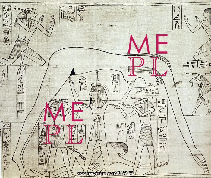 : Ancient Egyptian cosmos: goddess Nut (sky) with : Ancient Egyptian cosmos: goddess Nut (sky) with