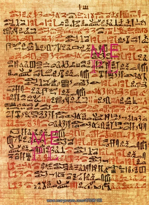 : Ancient Egyptian Ebers Medical Papyrus : Ancient Egyptian Ebers Medical Papyrus