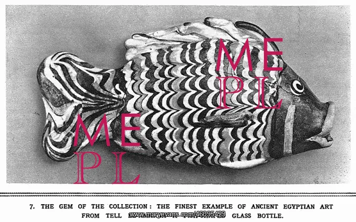 : Ancient Egyptian fish-shaped bottle : Ancient Egyptian fish-shaped bottle