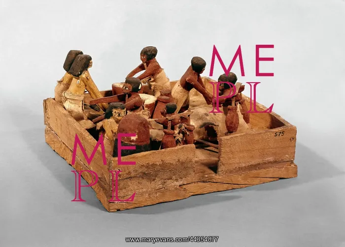 : Ancient Egyptian model of a bakery : Ancient Egyptian model of a bakery