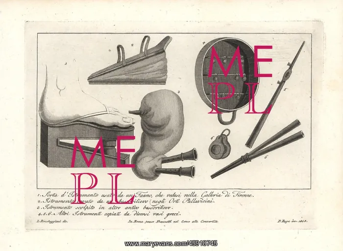: Ancient musical instruments including bellows : Ancient musical instruments including bellows
