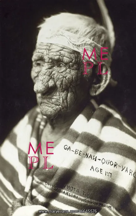 : Ancient Red Indian man : Ancient Red Indian man