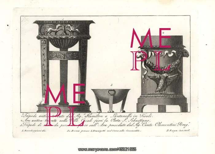 : Ancient Roman tripods and altars : Ancient Roman tripods and altars