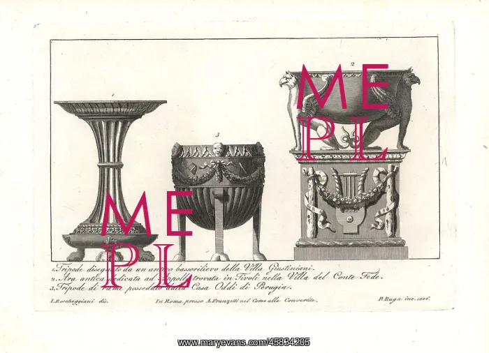 : Ancient Roman tripods and altars : Ancient Roman tripods and altars
