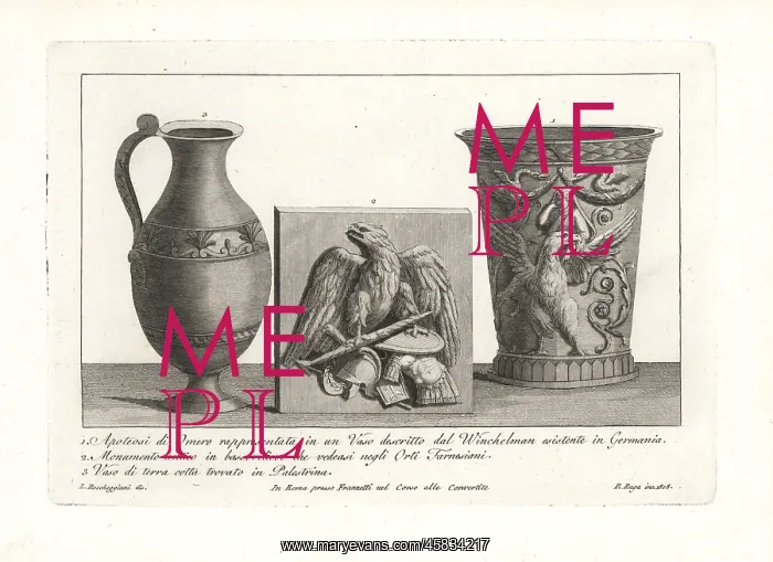 : Ancient Roman vases and bas-relief : Ancient Roman vases and bas-relief