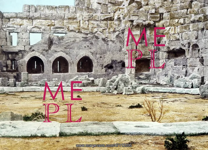  : Ancient Temple site, Baalbec, Lebanon, Victorian period