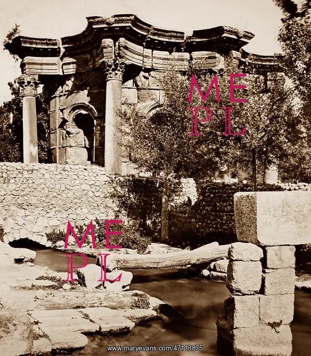  : Ancient Temple site, Baalbec, Lebanon, Victorian period