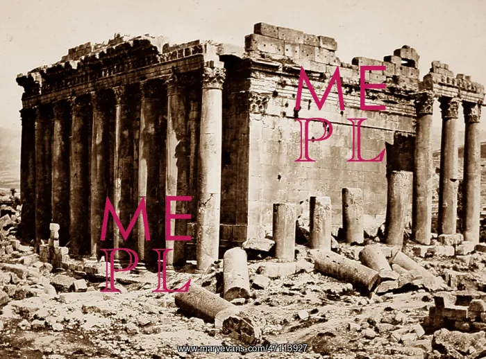  : Ancient Temple site, Baalbec, Lebanon, Victorian period