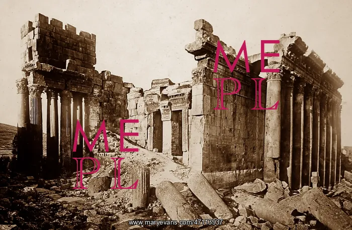  : Ancient Temple site, Baalbec, Lebanon, Victorian period