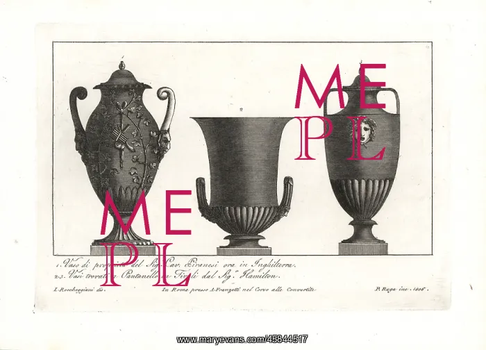 : Ancient vases owned by Piranesi and Sir WIlliam Hamilton : Ancient vases owned by Piranesi and Sir WIlliam Hamilton