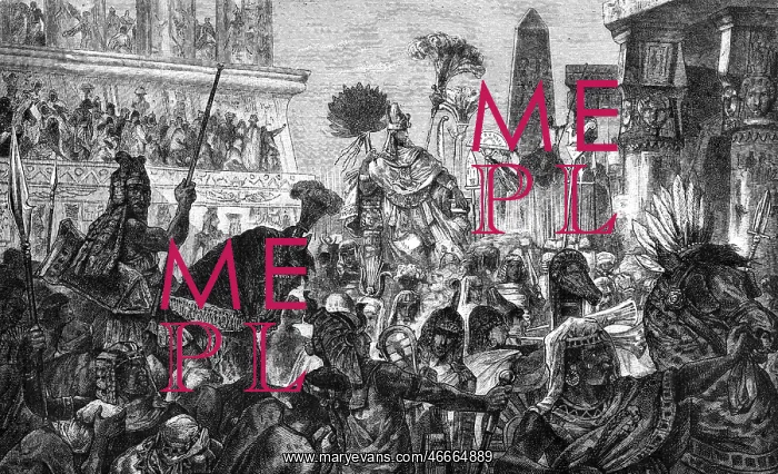 : ancient world, Babylon, triumph of King Nebuchadrezzar : ancient world, Babylon, triumph of King Nebuchadrezzar