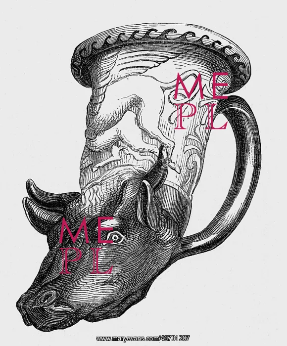 : ancient world, Greece, Rhyton, container with : ancient world, Greece, Rhyton, container with