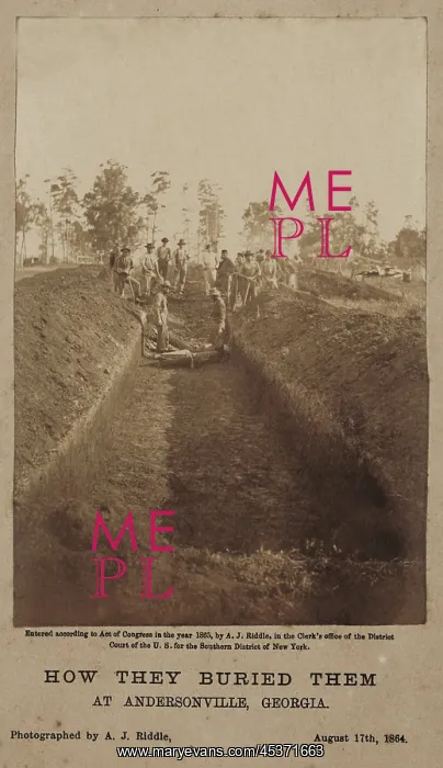 : Andersonville Prison, Georgia, was photographed : Andersonville Prison, Georgia, was photographed