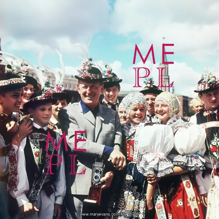 : Andre Bourvil on visit to Moscow, 1967 : Andre Bourvil on visit to Moscow, 1967