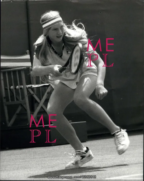 : Andrea Jaeger, age 15, Wimbledon seeded player : Andrea Jaeger, age 15, Wimbledon seeded player