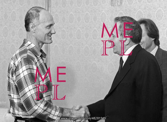 : Andrei Gromyko and Joseph Mauri, 1987 : Andrei Gromyko and Joseph Mauri, 1987