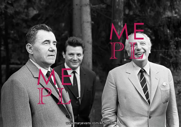 : Andrei Gromyko meets Walter Scheel at dacha, 1970 : Andrei Gromyko meets Walter Scheel at dacha, 1970