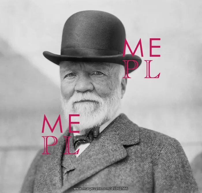 : Andrew Carnegie on return from his annual visit : Andrew Carnegie on return from his annual visit