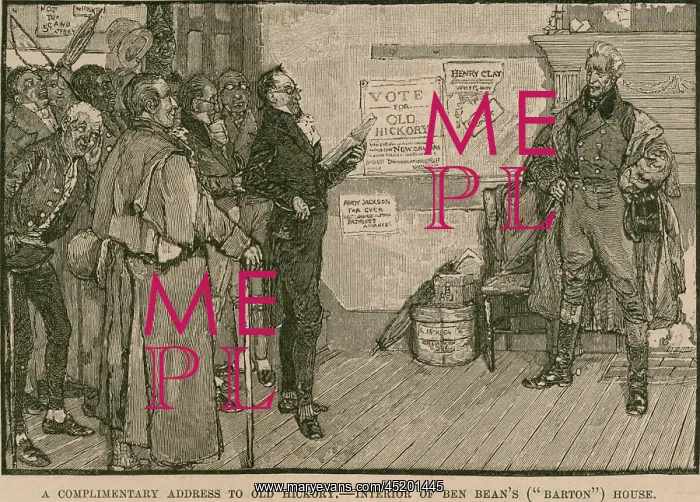 : Andrew Jackson receives a complimentary ? : Andrew Jackson receives a complimentary ?