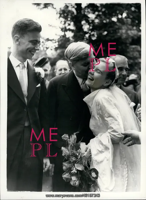 : Aneurin Bevan at a wedding, Hammersmith, London : Aneurin Bevan at a wedding, Hammersmith, London
