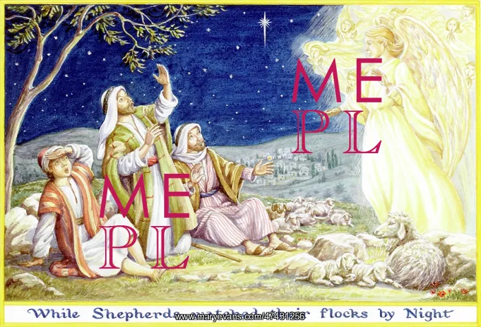 : Angel Appearing to Shepherds : Angel Appearing to Shepherds