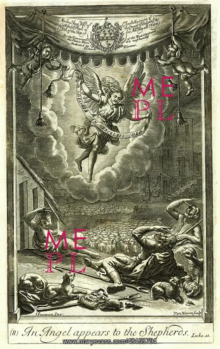 : An Angel appears to the Shepherds : An Angel appears to the Shepherds