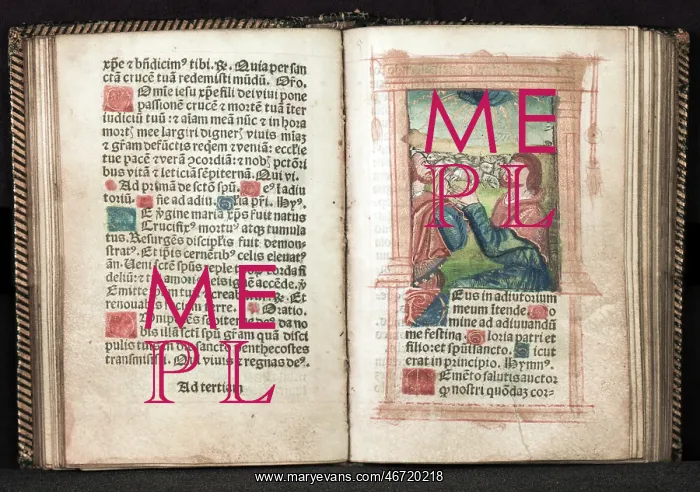 : The Angel appears to the Shepherds Book of Hours : The Angel appears to the Shepherds Book of Hours