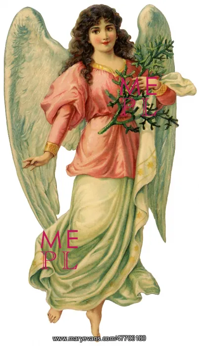 : Angel with Branch : Angel with Branch