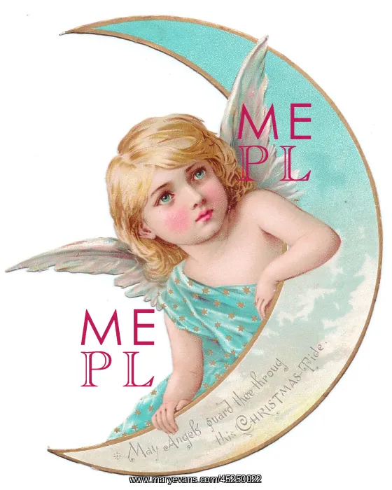  : Angel on a Christmas card