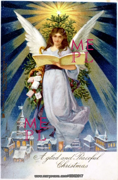  : Angel on a Christmas Card