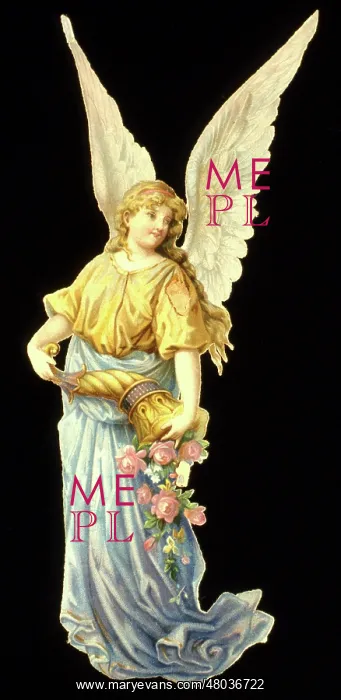  : Angel with cornucopia of flowers