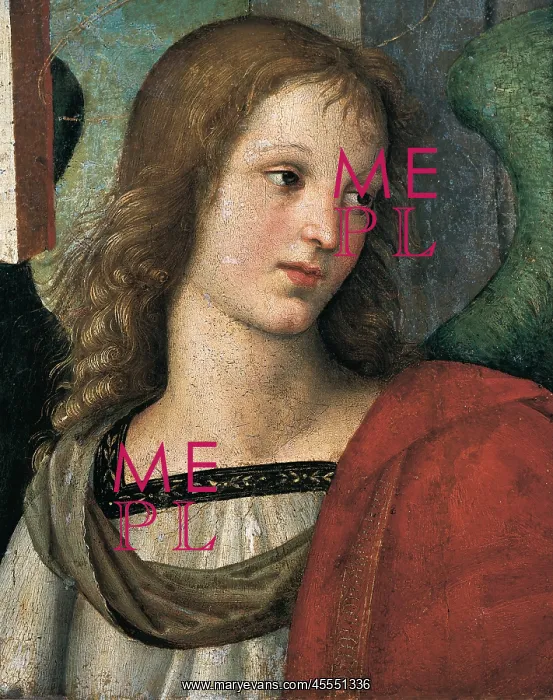 : Angel (detail), by Raphael : Angel (detail), by Raphael