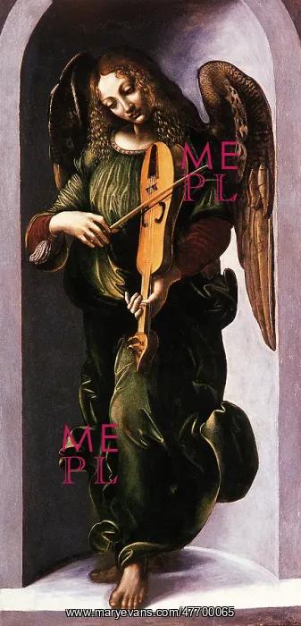  : An Angel in Green with a Vielle