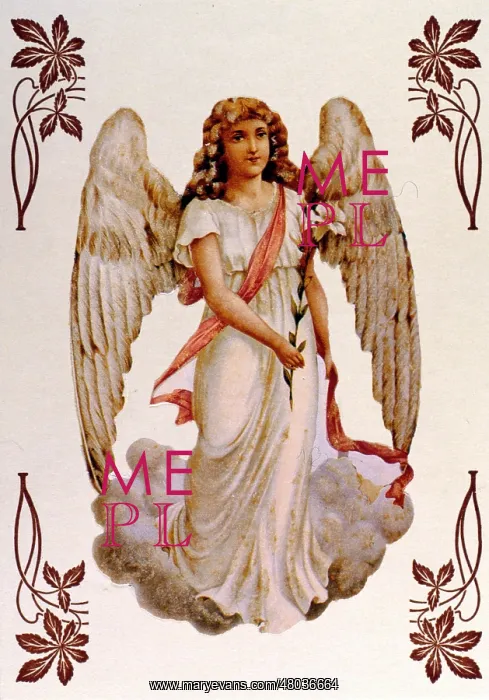  : Angel holding a lily