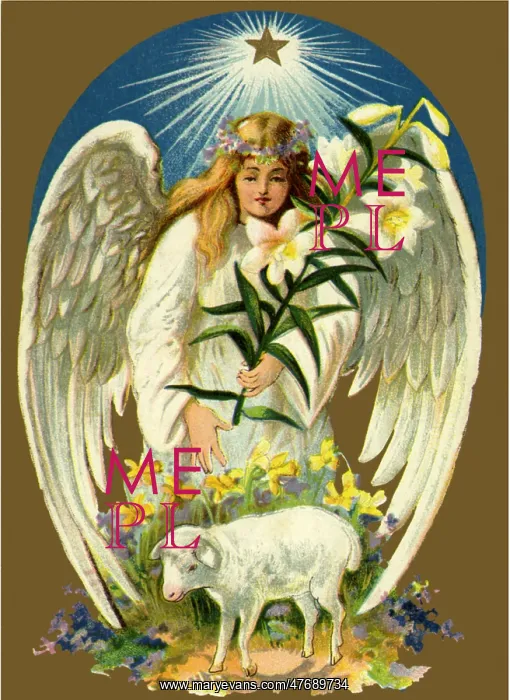  : Angel, Lilies and Lamb