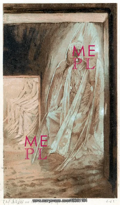 : Angel of the Lord on the stone of the sepulchre : Angel of the Lord on the stone of the sepulchre