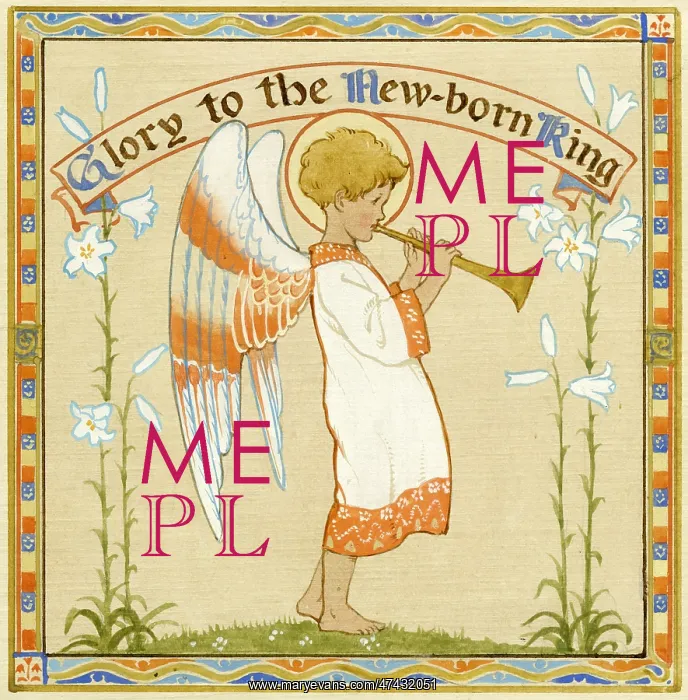  : An angel playing a flute