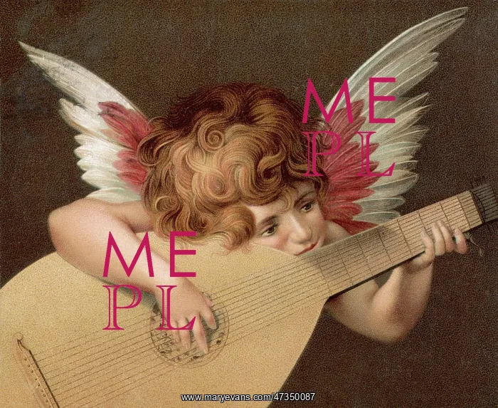  : Angel playing lute