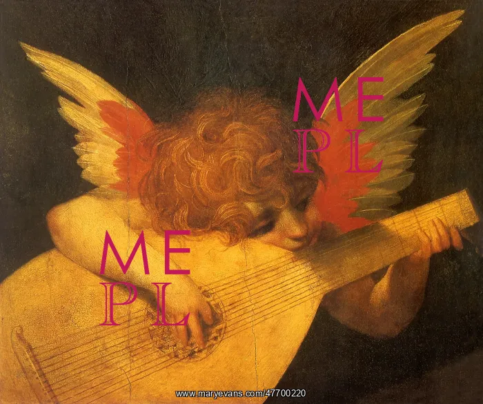 : Angel Playing Lute : Angel Playing Lute