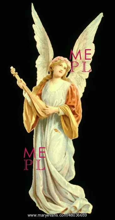 : Angel playing a lute